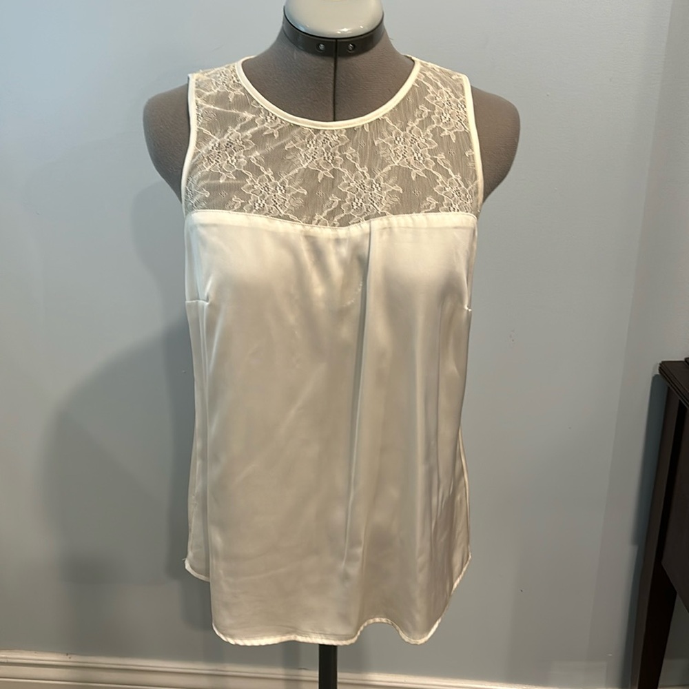 Jacob white camisole lace detail size small